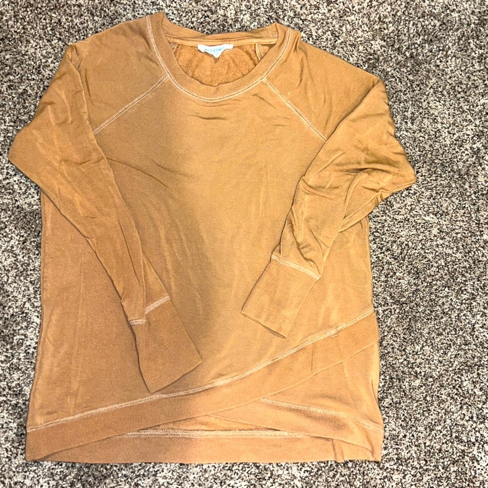 Workshop Republic Camel Lightweight Crewneck Sweatshirt – Size M